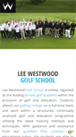 Mobile Screenshot of leewestwoodgolfschool.com